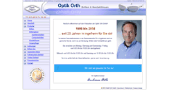 Desktop Screenshot of optik-orth.de
