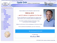 Tablet Screenshot of optik-orth.de